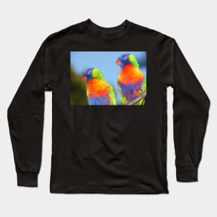 Pair of Rainbow Lorikeets Long Sleeve T-Shirt